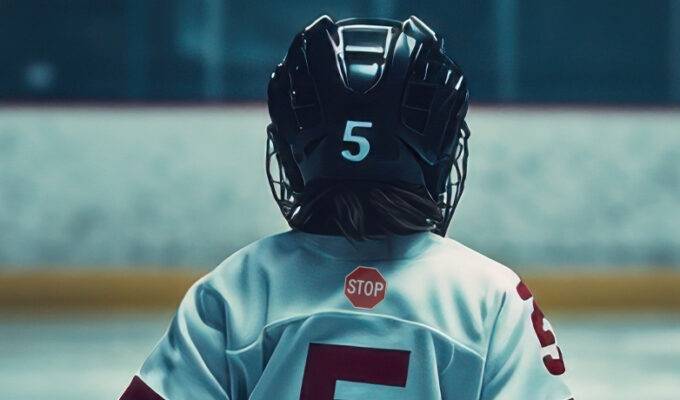 Is the stop sign on hockey jerseys working?