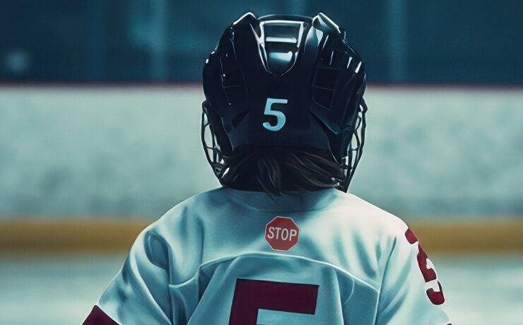 Is the stop sign on hockey jerseys working?