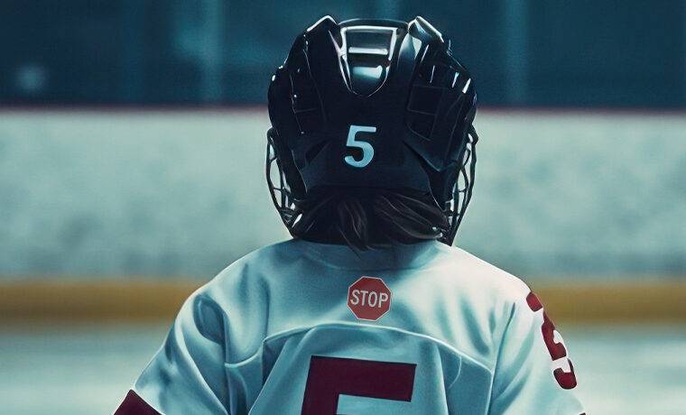 Is the stop sign on hockey jerseys working?